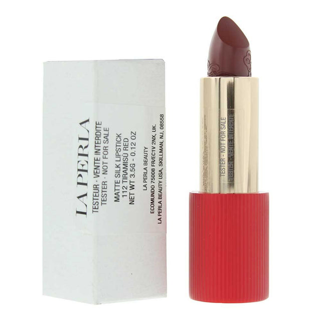 La Perla, Matte Silk, Matte Silk, Cream Lipstick, 112, Tiramisu Red, 3.5 g *Tester - Feel You