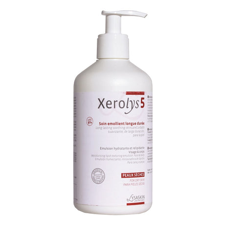 Lab Lysaskin, Xerolys 5, Protects & Hydrates, Body Emulsion, For Face & Body, 500 ml - Feel You