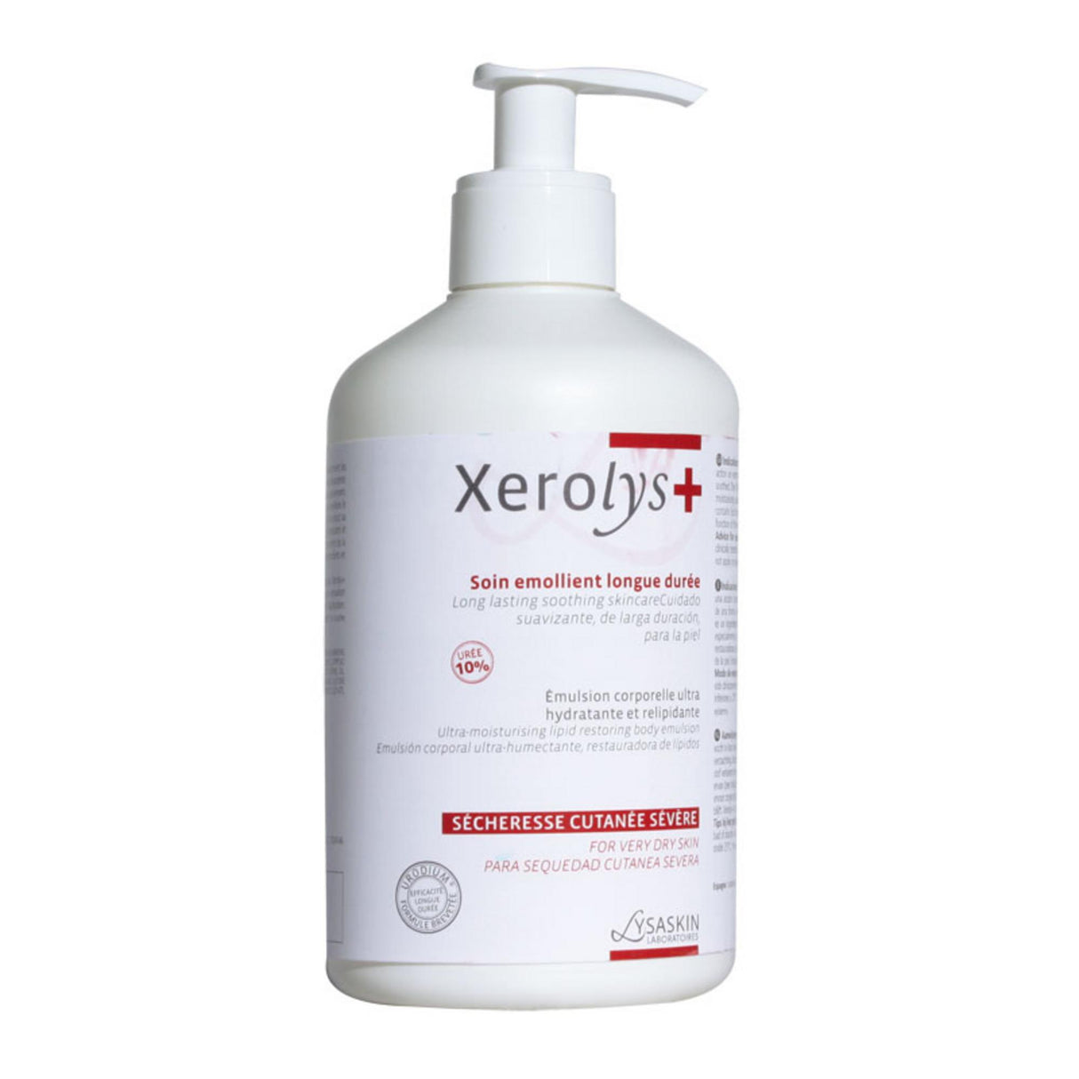 Lab Lysaskin, Xerolys+, Urea, Emollient, Body Emulsion, For Face & Body, Daily, 500 ml - Feel You