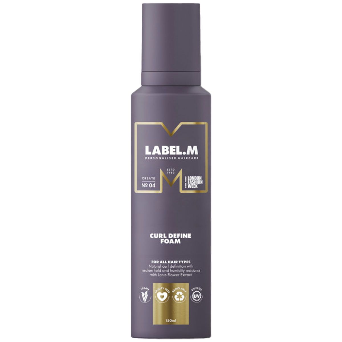 Label.M, Curl Define, Hair Styling Foam, Curl Definition, Medium Hold, 150 ml - Feel You