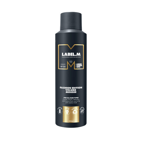 Label.M, Fashion Edition, Hair Styling Mousse, Volume, Medium, 200 ml - Feel You