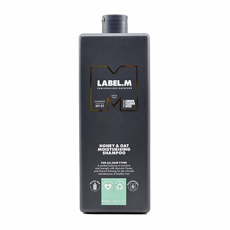 Label.M, Honey & Oat, Hair Shampoo, Moisturising, 1000 ml - Feel You