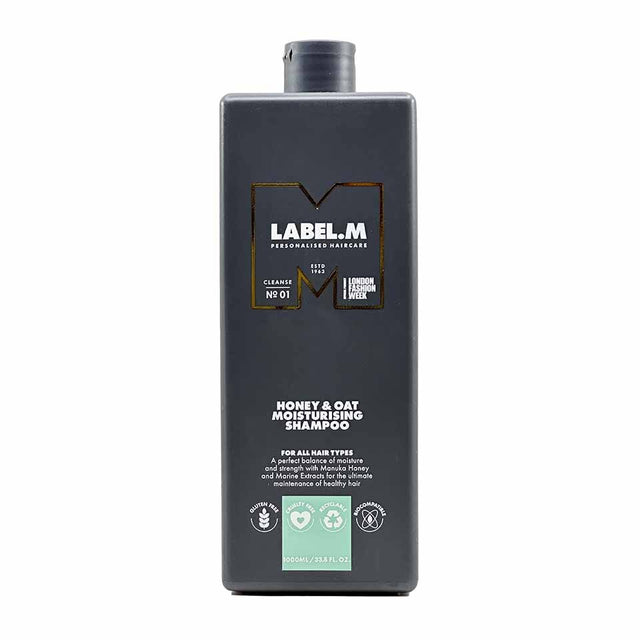 Label.M, Honey & Oat, Hair Shampoo, Moisturising, 1000 ml - Feel You