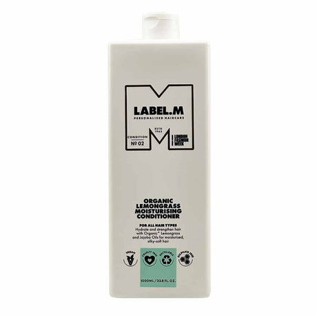 Label.M, Organic LemonGrass, Hair Conditioner, Moisturising, 1000 ml - Feel You