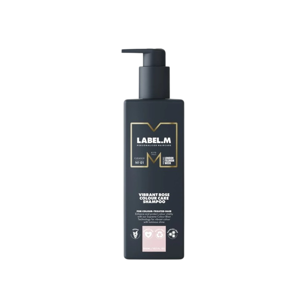 Label.M, Vibrant Rose, Hair Shampoo, Color Protecting, 300 ml - Feel You