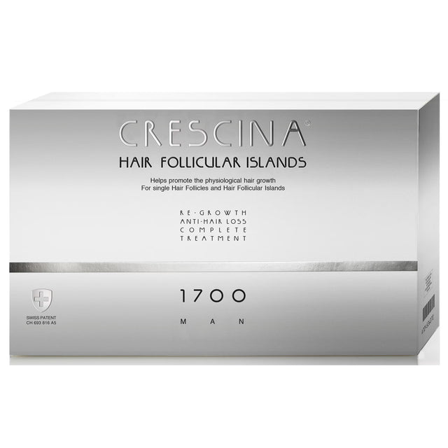 Labo, Crescina Follicular Islands 1700, For Growth Stimulation, Ampoules Treatment Serum, For Scalp, For Men, 10 +10 pcs - Feel You