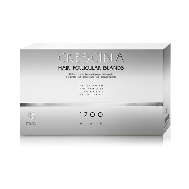 Labo, Crescina Follicular Islands 1700, For Growth Stimulation, Ampoules Treatment Serum, For Scalp, For Men, 20 pcs - Feel You