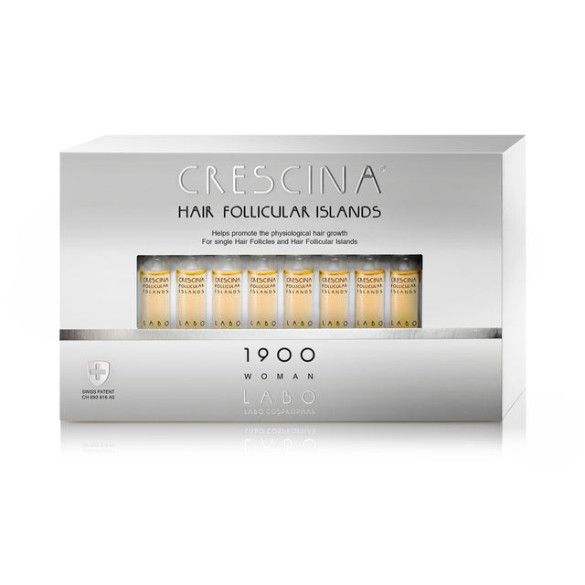 Labo, Crescina Follicular Islands 1700, For Growth Stimulation, Ampoules Treatment Serum, For Scalp, For Women, 20 pcs - Feel You