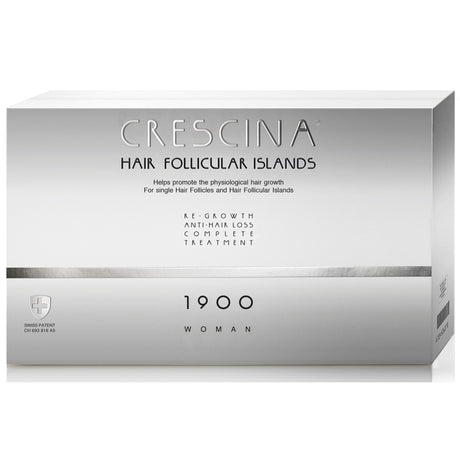 Labo, Crescina Follicular Islands 1900, For Growth Stimulation, Ampoules Treatment Serum, For Scalp, For Women, 10 +10 pcs - Feel You