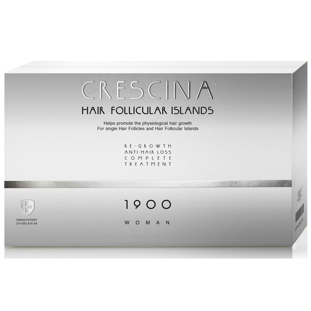 Labo, Crescina Follicular Islands 1900, For Growth Stimulation, Ampoules Treatment Serum, For Scalp, For Women, 10 +10 pcs - Feel You