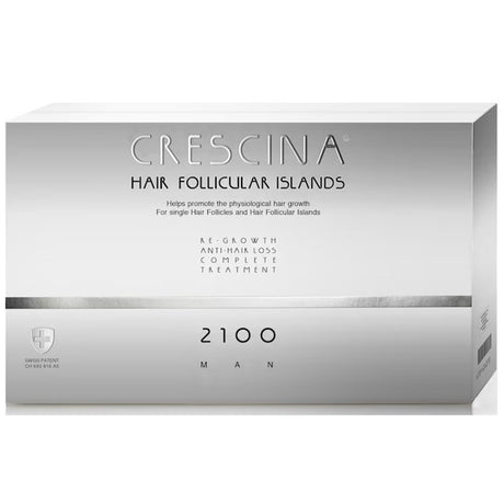 Labo, Crescina Follicular Islands 2100, For Growth Stimulation, Ampoules Treatment Serum, For Scalp, For Men, 10 +10 pcs - Feel You