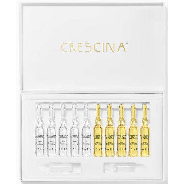 Labo, Crescina, Transdermic HFSC 500, For Growth Stimulation, Ampoules Treatment Serum, For Scalp, For Men, 10 + 10 pcs, 3.5 ml - Feel You