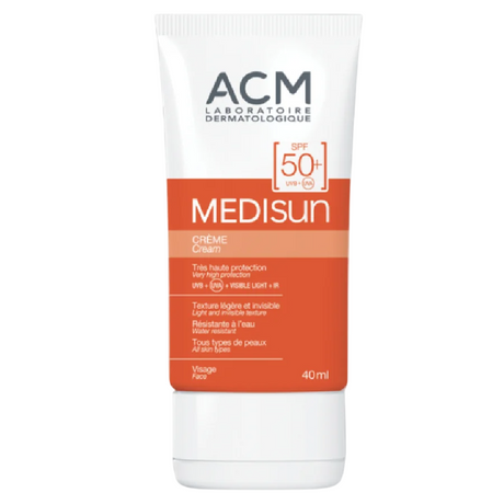 Laboratoire ACM, Medisun, Hydrating, Sunscreen Cream, For Face, 50+, 40 ml - Feel You