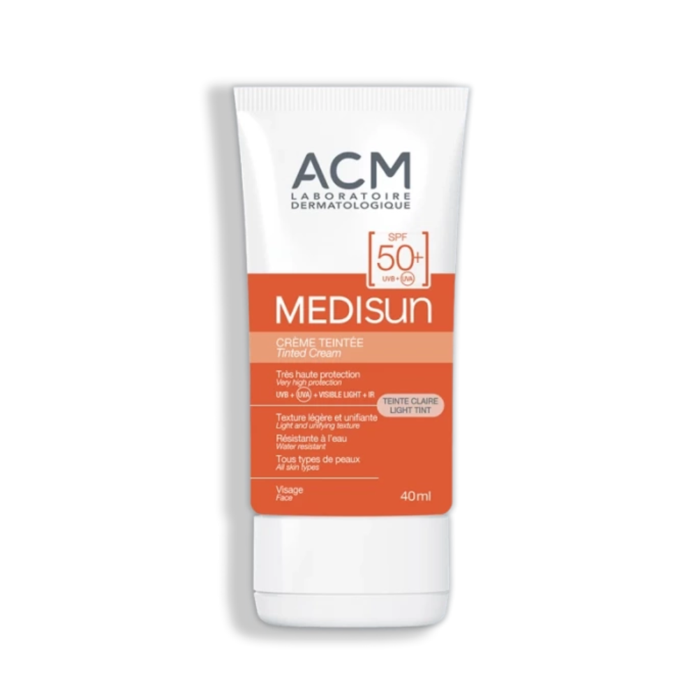 Laboratoire ACM, Medisun, Sun Protection, Tinted Moisturizer, Light, SPF 50+, 40 ml - Feel You