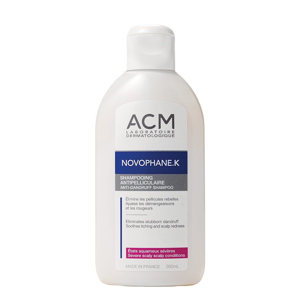 Laboratoire ACM, Novophane K, Hair Treatment Shampoo, Anti-Dandruff, Scalp With Dandruff, 300 ml - Feel You