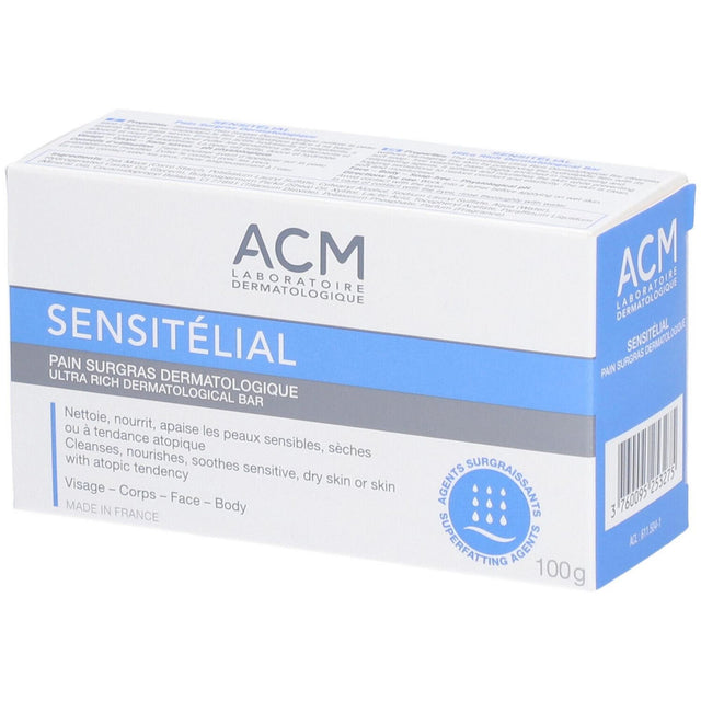 Laboratoire ACM, Sensitelial, Nourishing, Cleansing Bar, For Face & Body, 100 g - Feel You