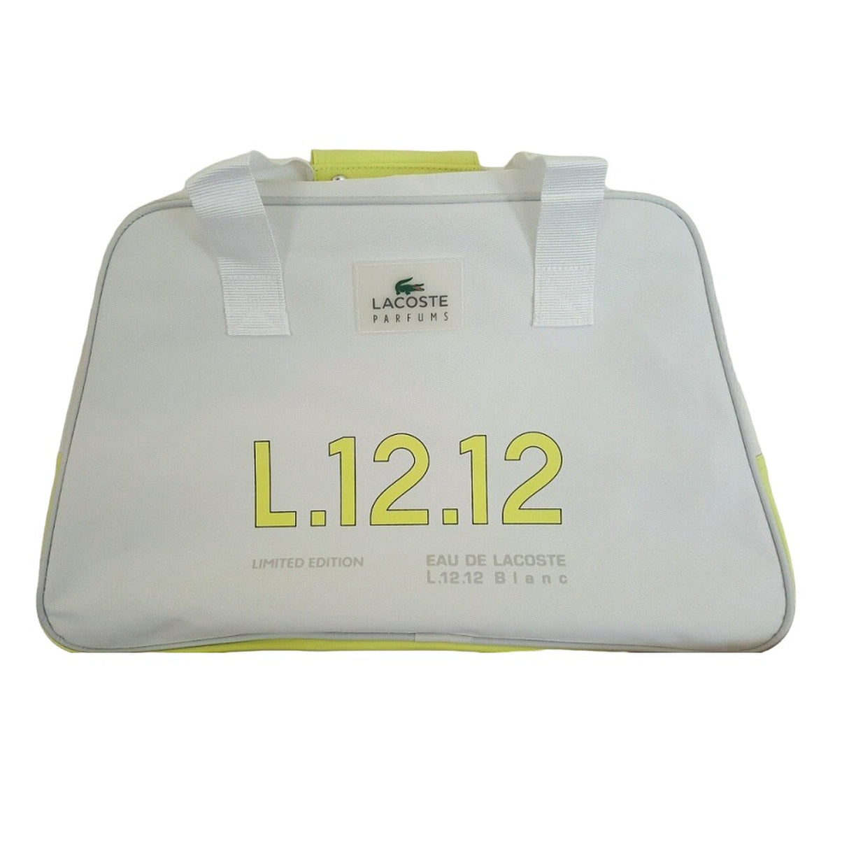 Lacoste, Eau de Lacoste L.12.12 Blanc, Polyester, Textile Bag, Duffel Travel/Gym, White, For Women, 48 x 18 x 30 cm - Feel You