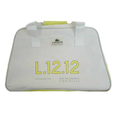 Lacoste, Eau de Lacoste L.12.12 Blanc, Polyester, Textile Bag, Duffel Travel/Gym, White, For Women, 48 x 18 x 30 cm - Feel You