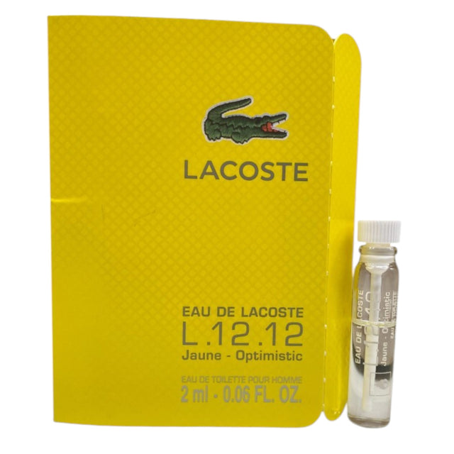 Lacoste, Eau de Lacoste L.12.12 Jaune - Optimistic, Eau De Toilette, For Men, 2 ml *Vial - Feel You