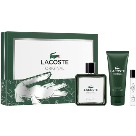 Lacoste Original Eau De Parfum Spray 100ml Set 3 Pieces - Feel You