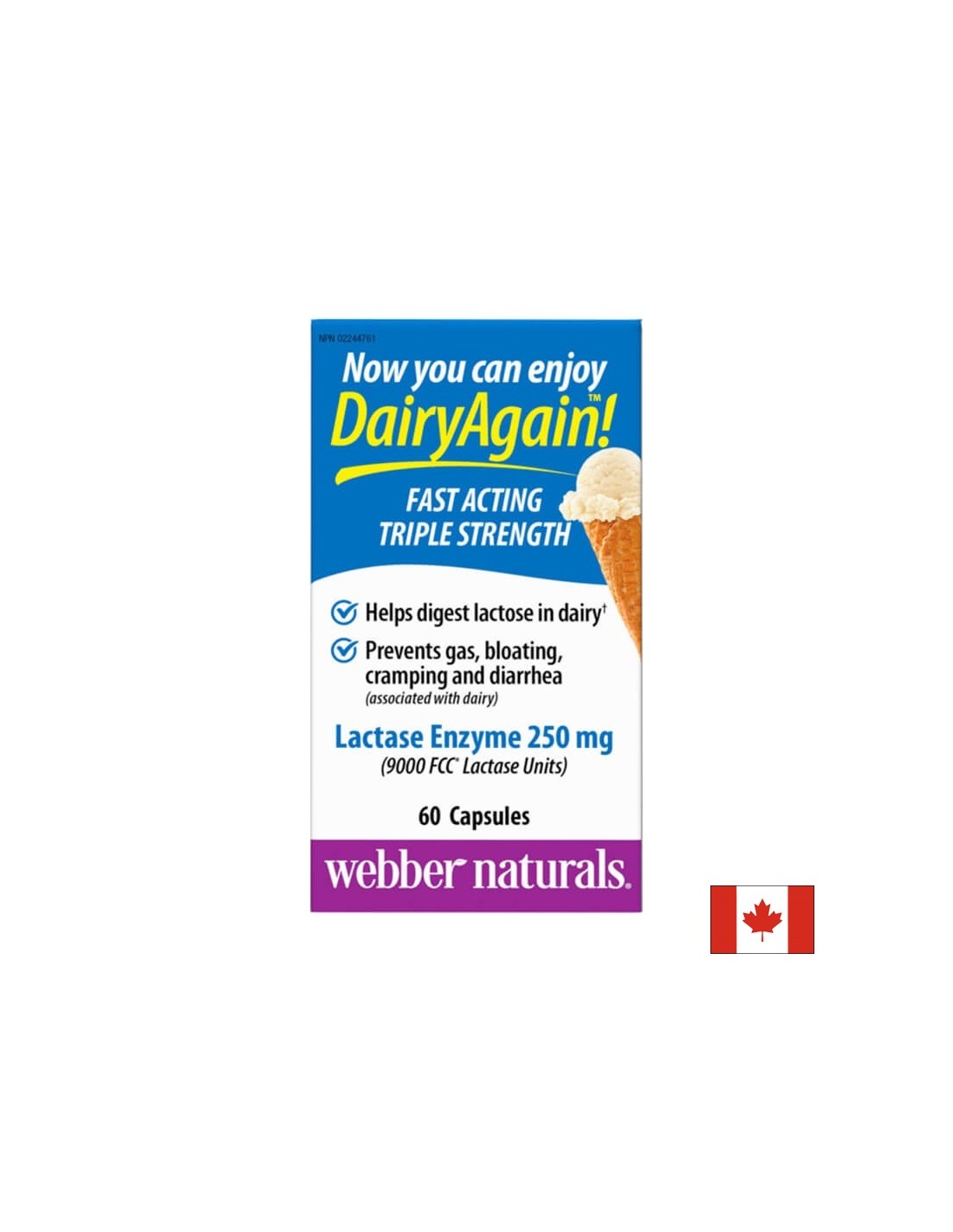 Lactase Enzyme - Лактаза ензим, 60 капсули - Feel You