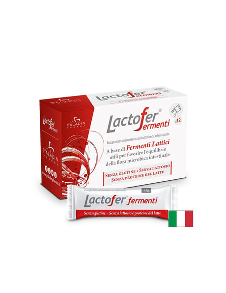 Пробиотик Lactofer® (Лактофер) - Облекчение при запек, подуване и тежест, 5 милиарда живи култури, 12 сашета - Feel You
