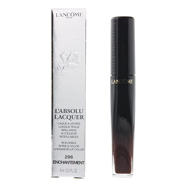 Lancome, L'Absolu Lacquer, Shine, Liquid Lipstick, 296, Enchantment, 8 ml - Feel You