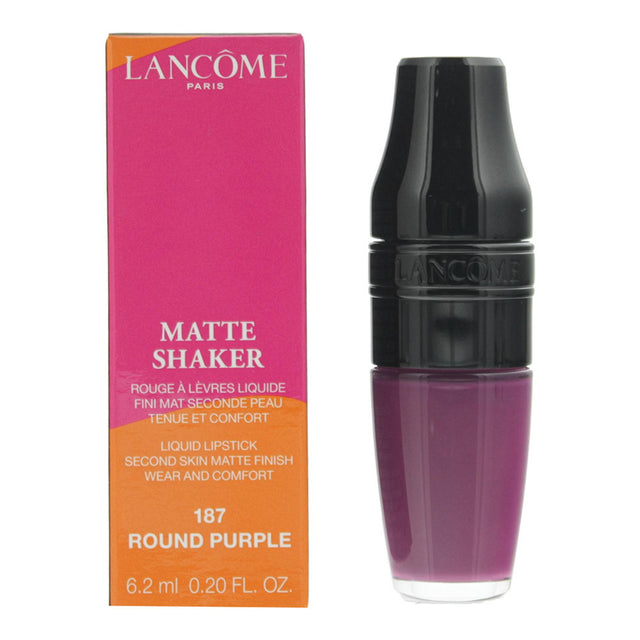 Lancome, Matte Shaker, Liquid Lipstick, Liquid Lipstick, 187, Round Purple, 6.2 ml - Feel You