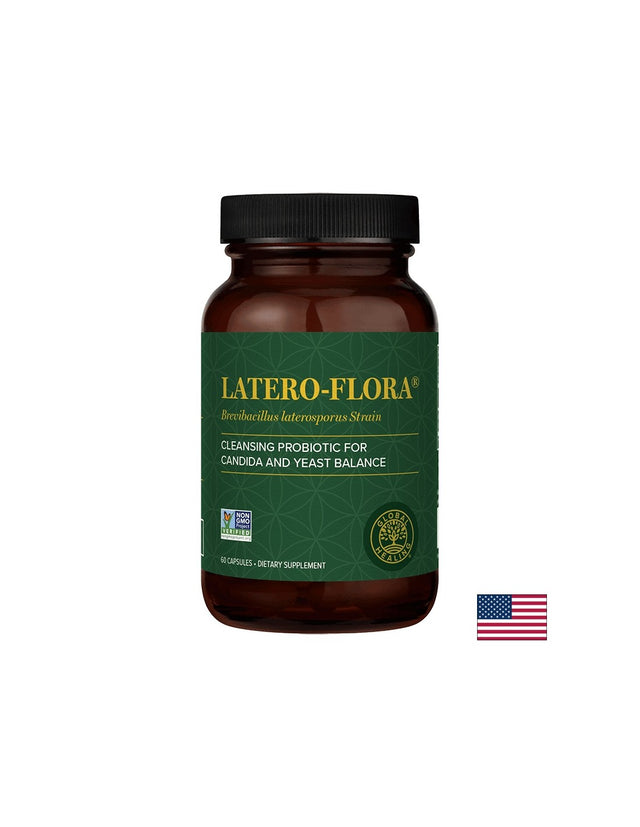 Latero-Flora™ Brevibacillus laterosporus (B.O.D.™ strain) - Пробиотик срещу Кандида в червата, 60 капсули - Feel You