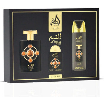 Lattafa Perfumes - Al Qiam Gold Gift Set EDP 100, deospray 200 ml and EDP 20 ml - 100ml - Feel You