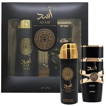 Lattafa Perfumes - Asad Dárková sada EDP 100 ml a deospray 200 ml - 100ml - Feel You