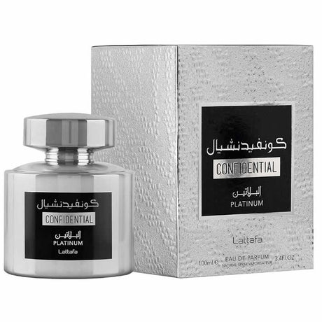 Lattafa Perfumes - Confidential Platinum EDP - 100ml - Feel You