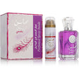 Lattafa Perfumes - Mahasin Crystal Violet Gift set EDP 100 ml and deospray 75 ml - 100ml - Feel You