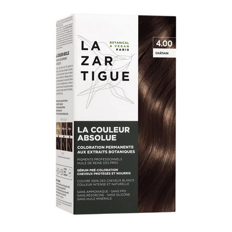 Lazartigue, La Couleur Absolue, Permanent Hair Dye, 4.00 Chocolate Chestnut, 143 ml - Feel You