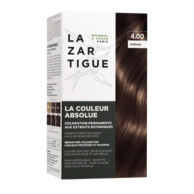 Lazartigue, La Couleur Absolue, Permanent Hair Dye, 4.00 Chocolate Chestnut, 143 ml - Feel You
