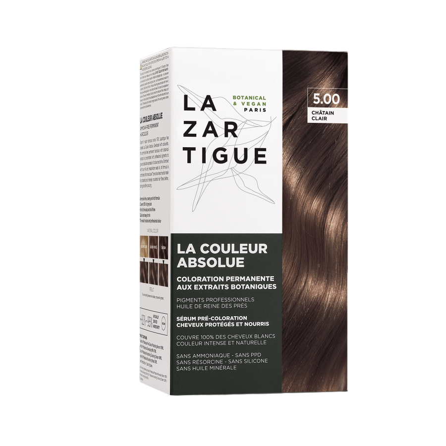 Lazartigue, La Couleur Absolue, Permanent Hair Dye, 5.00 Light Chestnut, 143 ml - Feel You