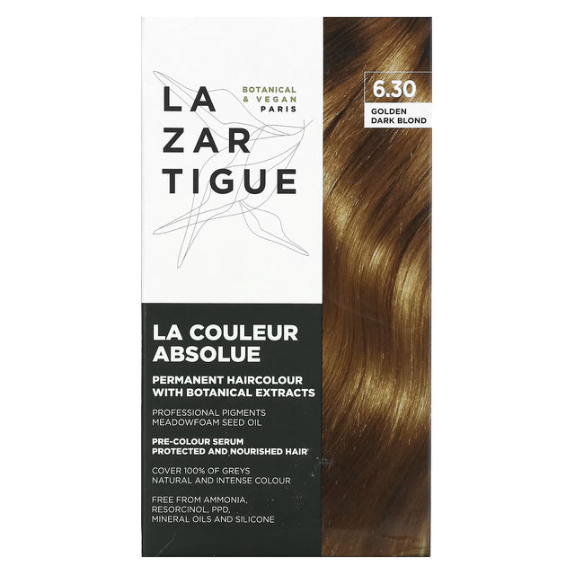 Lazartigue, La Couleur Absolue, Permanent Hair Dye, 6.30 Golden Dark Blond, 143 ml - Feel You