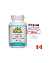 Лецитин неизбелен - Lecithin 1200 mg, 90 софтгел капсули Natural Factors - Feel You