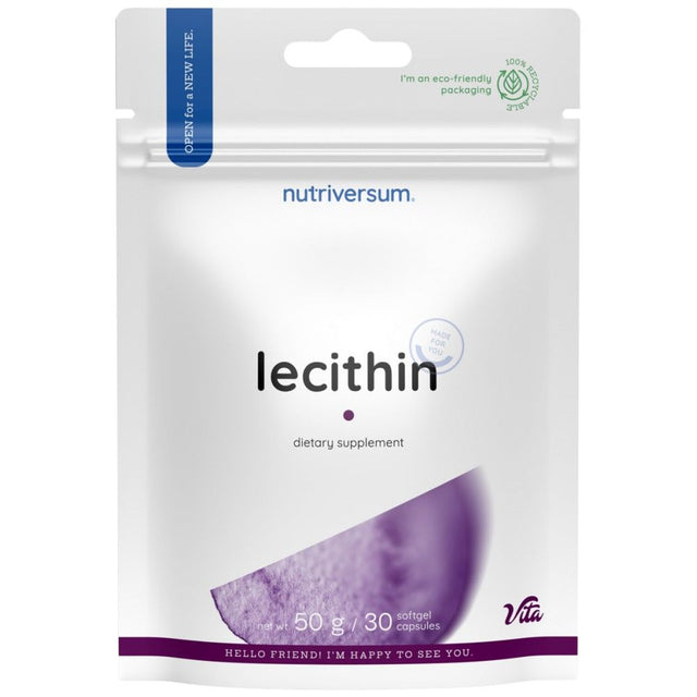 Lecithin 1200 mg | From Soybean Oil - 30 Гел капсули - Feel You