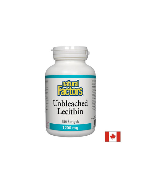 Lecithin Unbleached/ Лецитин (неизбелен) 1200 mg х 180 софтгел капсули Natural Factors - Feel You