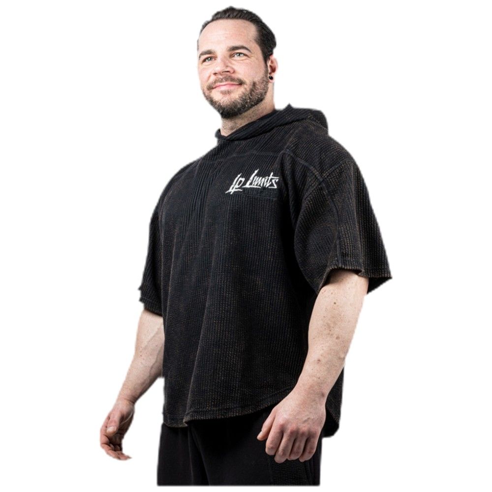 Legal Power Stone Wash Rag Top Hoodie ''Boston'' / Горнище с качулка / Черно - Black - Feel You