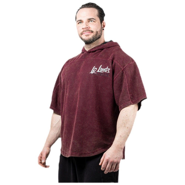 Legal Power Stone Wash Rag Top Hoodie ''Boston'' / Горнище с качулка / Червено - Red - Feel You