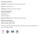 Lemongrass Oil | 100% Pure Cymbopogon Flexuosus - 30 мл - Feel You