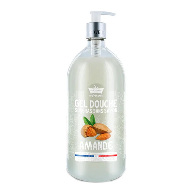 Les Petites Bains de Provence, Almond, Shower Gel, For Sensitive Skin, 1000 ml - Feel You