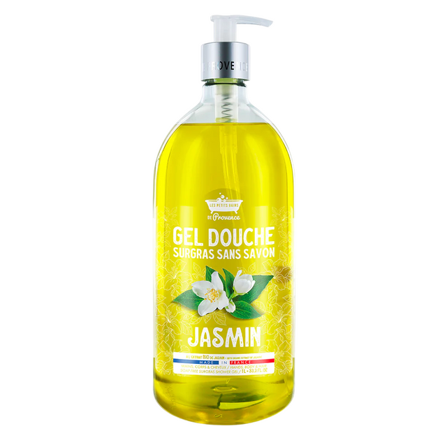 Les Petites Bains de Provence, Jasmine, Shower Gel, For Sensitive Skin, 1000 ml - Feel You