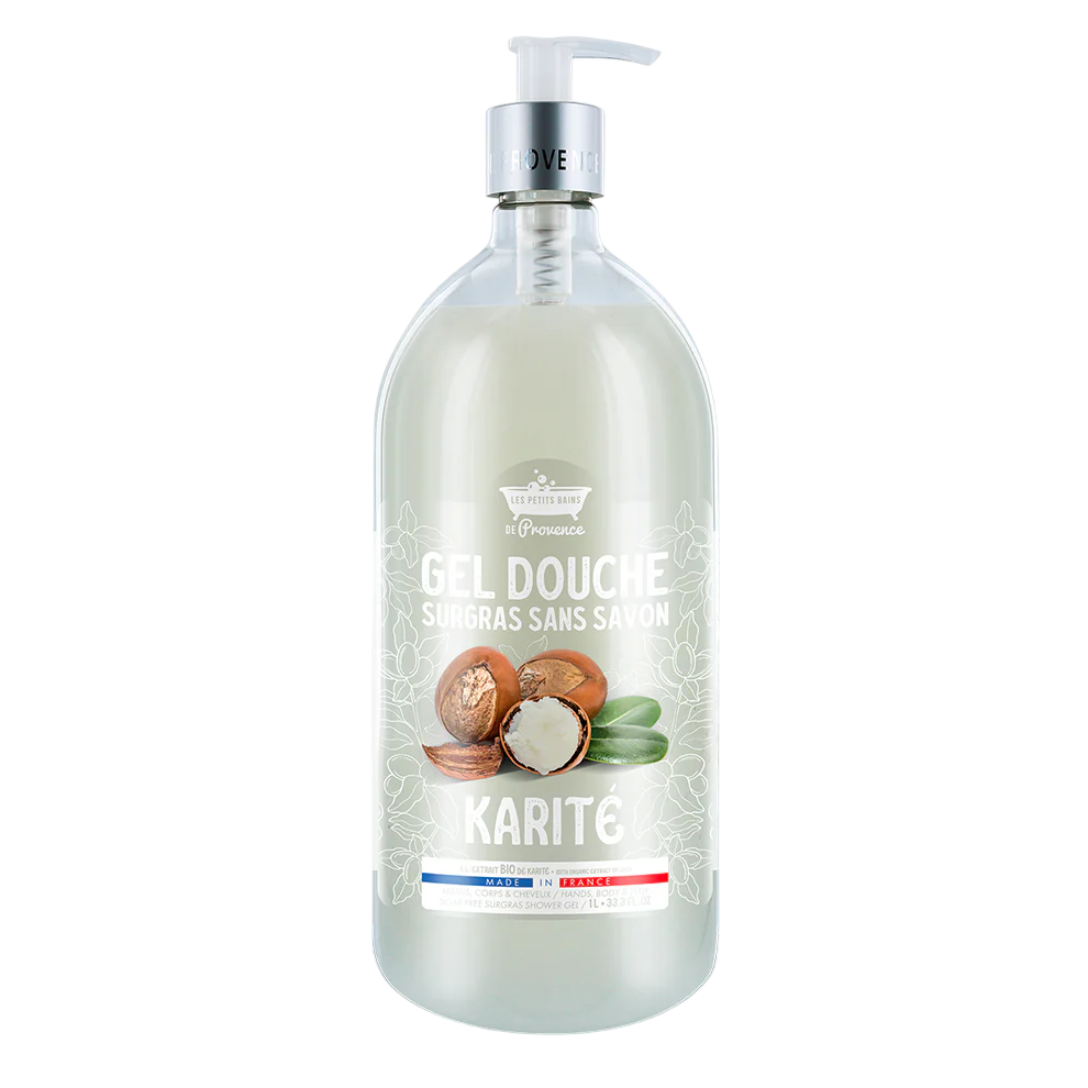 Les Petites Bains de Provence, Karite, Shower Gel, For Sensitive Skin, 1000 ml - Feel You