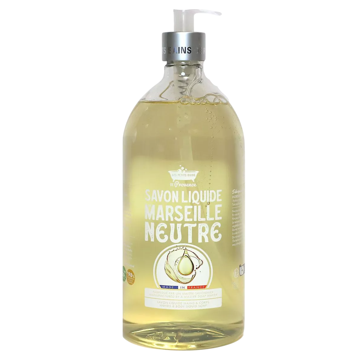 Les Petites Bains de Provence, Neutre, Shower Gel, For Sensitive Skin, 1000 ml - Feel You