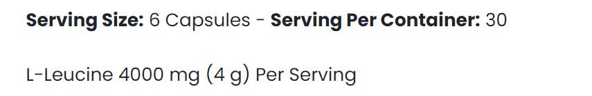 Leucine 4K - 180 капсули - Feel You