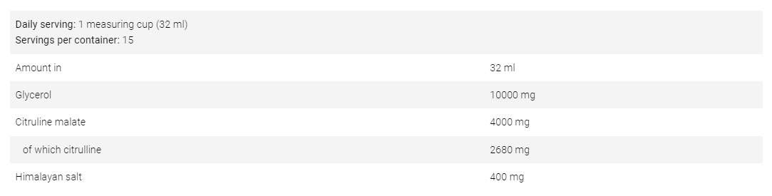 LevroLegendary Muscle Fullness Liquid | Stimualnt-Free Glycerol & Citrulline Mega Pump - 480 мл - Feel You