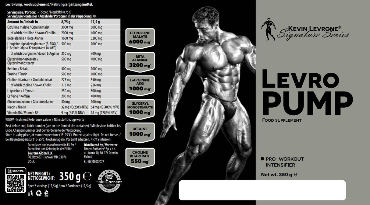 LevroPump | Pre-Workout Intensifier - 350 грама - Feel You